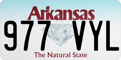 AR license plate 977VYL