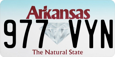 AR license plate 977VYN