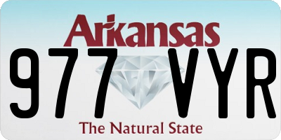 AR license plate 977VYR