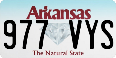 AR license plate 977VYS