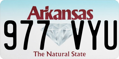 AR license plate 977VYU