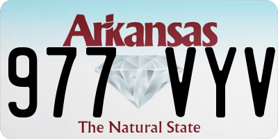 AR license plate 977VYV