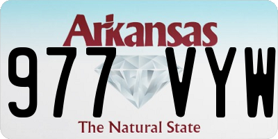 AR license plate 977VYW