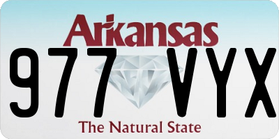 AR license plate 977VYX