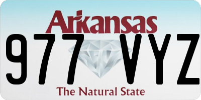 AR license plate 977VYZ