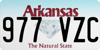 AR license plate 977VZC