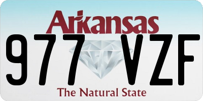 AR license plate 977VZF
