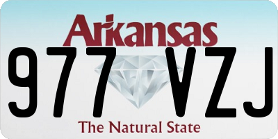 AR license plate 977VZJ
