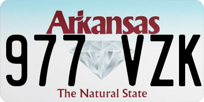 AR license plate 977VZK