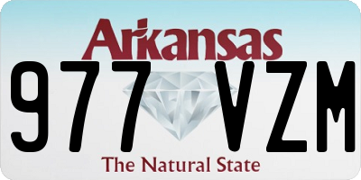 AR license plate 977VZM
