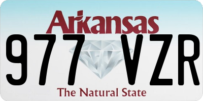 AR license plate 977VZR