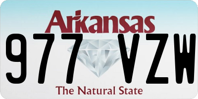 AR license plate 977VZW