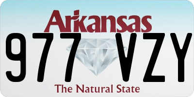 AR license plate 977VZY