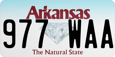 AR license plate 977WAA