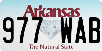AR license plate 977WAB