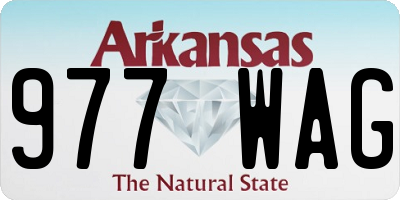 AR license plate 977WAG