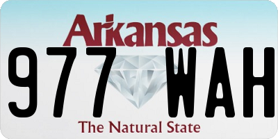 AR license plate 977WAH