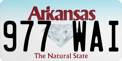 AR license plate 977WAI