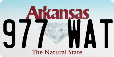 AR license plate 977WAT