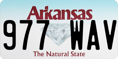 AR license plate 977WAV