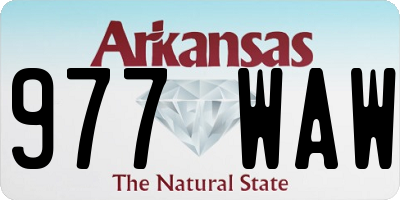 AR license plate 977WAW