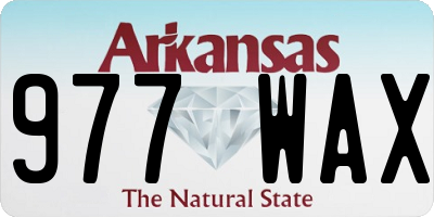 AR license plate 977WAX