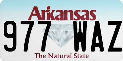 AR license plate 977WAZ