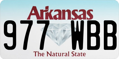 AR license plate 977WBB