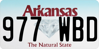 AR license plate 977WBD