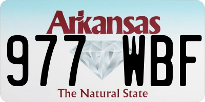 AR license plate 977WBF