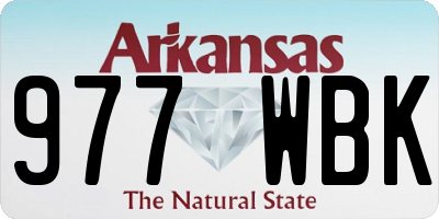 AR license plate 977WBK