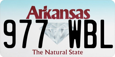 AR license plate 977WBL