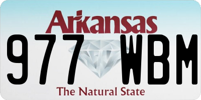 AR license plate 977WBM