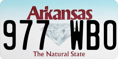 AR license plate 977WBO