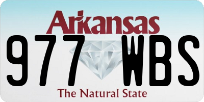 AR license plate 977WBS