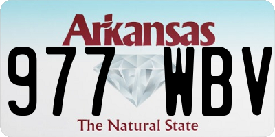 AR license plate 977WBV
