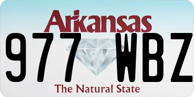 AR license plate 977WBZ