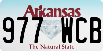 AR license plate 977WCB