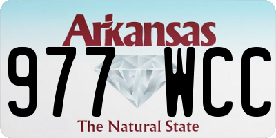 AR license plate 977WCC
