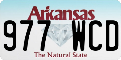 AR license plate 977WCD