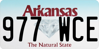 AR license plate 977WCE