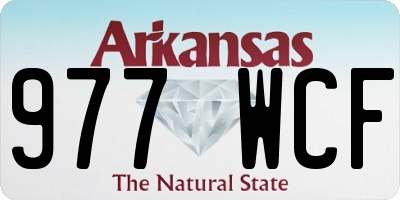 AR license plate 977WCF