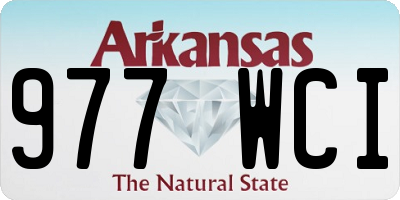 AR license plate 977WCI