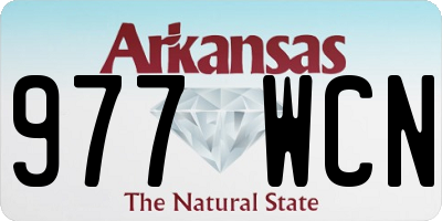 AR license plate 977WCN