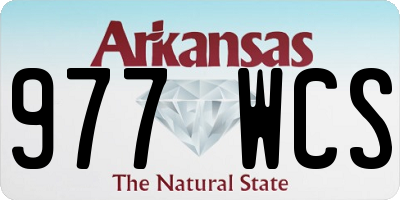 AR license plate 977WCS