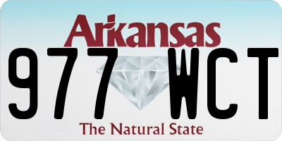 AR license plate 977WCT