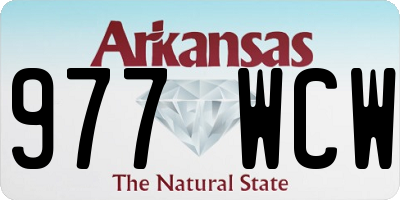 AR license plate 977WCW