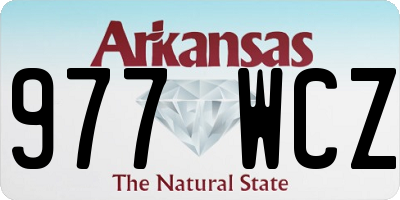 AR license plate 977WCZ