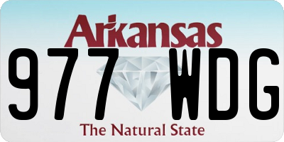 AR license plate 977WDG