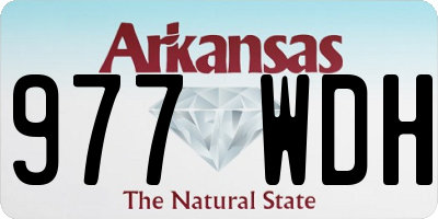AR license plate 977WDH